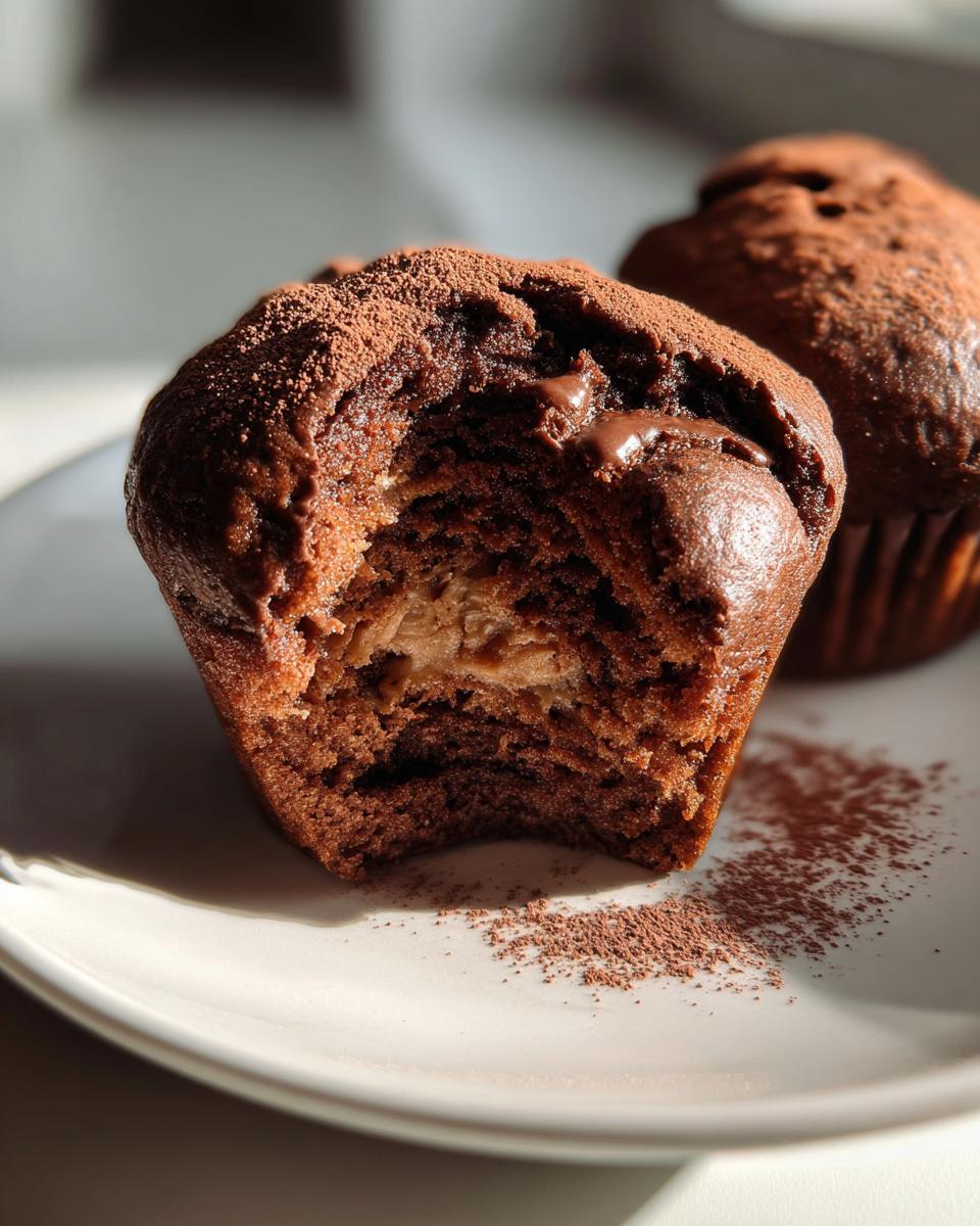 Chocolate Peanut Butter Muffins - detail 1