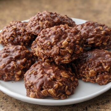 Chocolate Peanut Butter No Bake Cookies