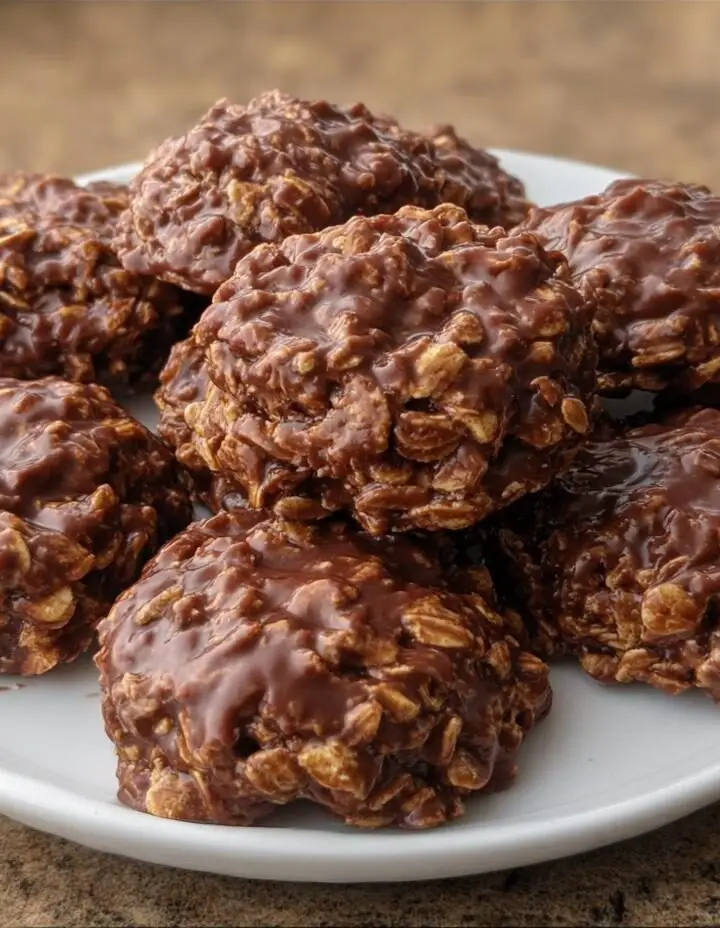 Chocolate Peanut Butter No Bake Cookies