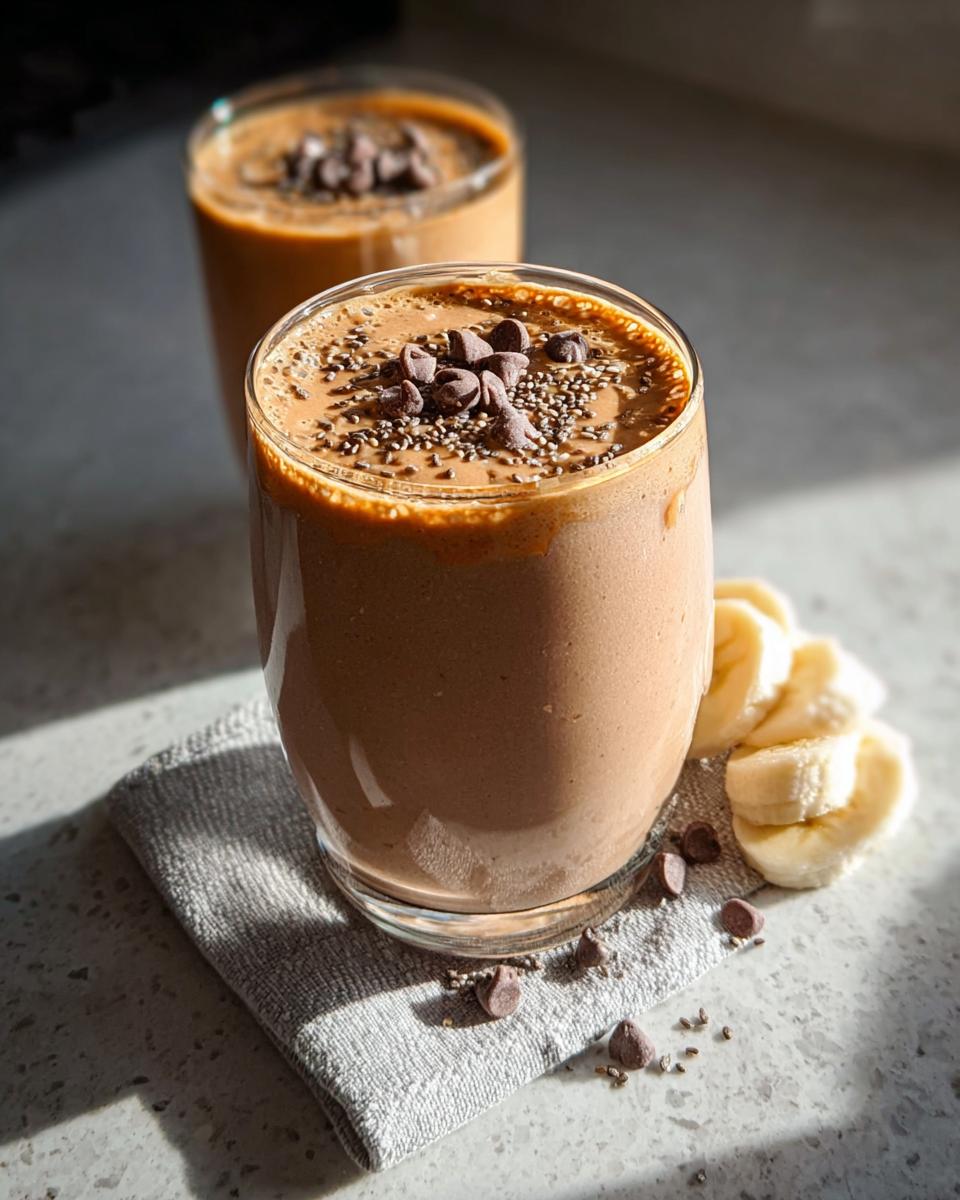 Chocolate Peanut Butter Protein Smoothie - detail 2
