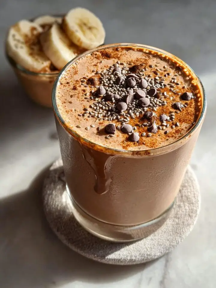 Chocolate Peanut Butter Protein Smoothie