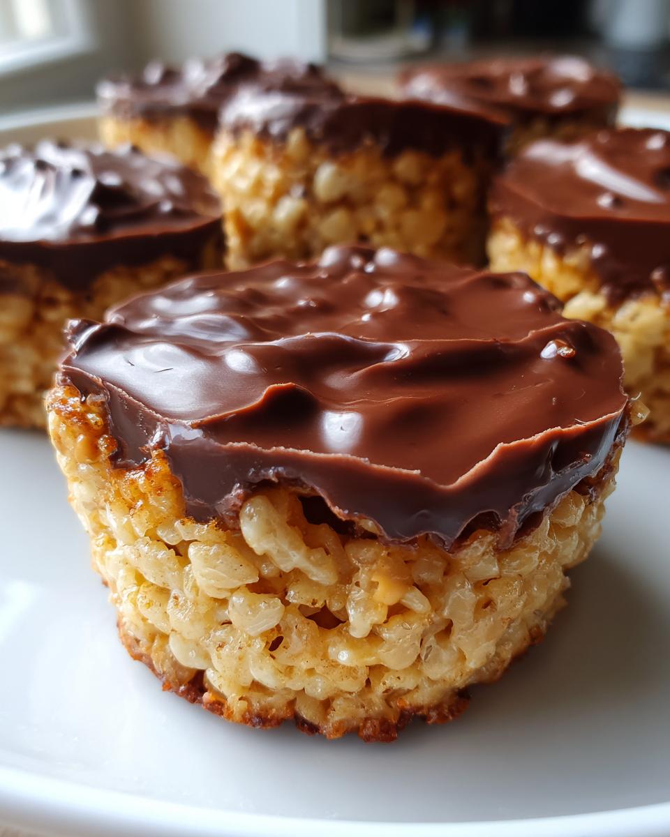 Chocolate Peanut Butter Rice Krispie Cups - detail 1