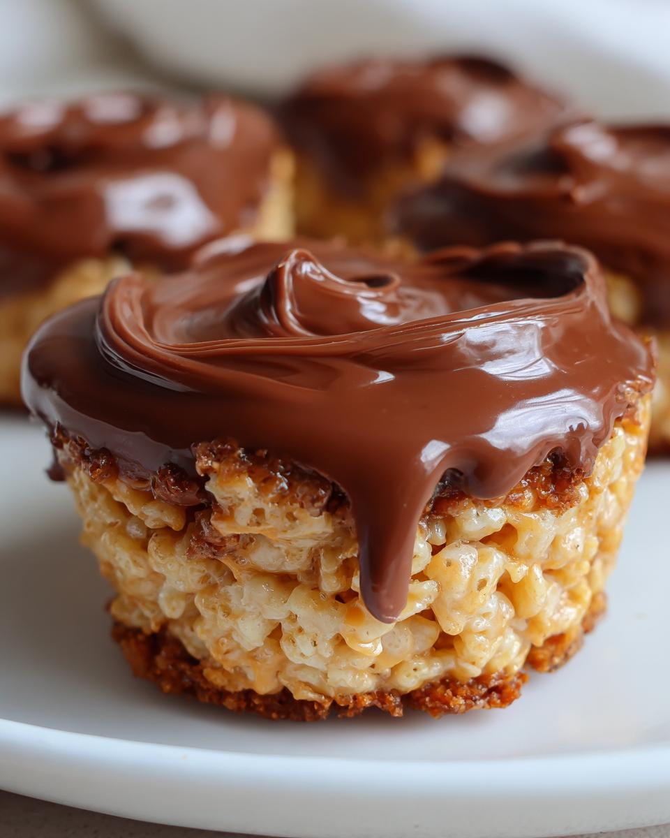 Chocolate Peanut Butter Rice Krispie Cups - detail 2