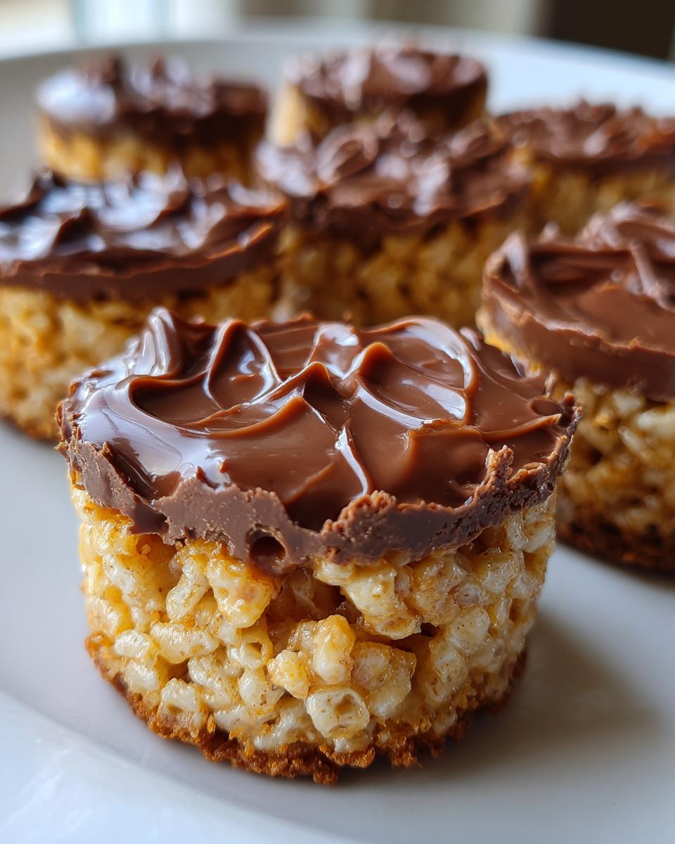 Chocolate Peanut Butter Rice Krispie Cups - detail 3