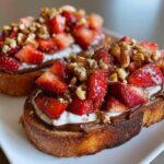 Chocolate Strawberry Bruschetta