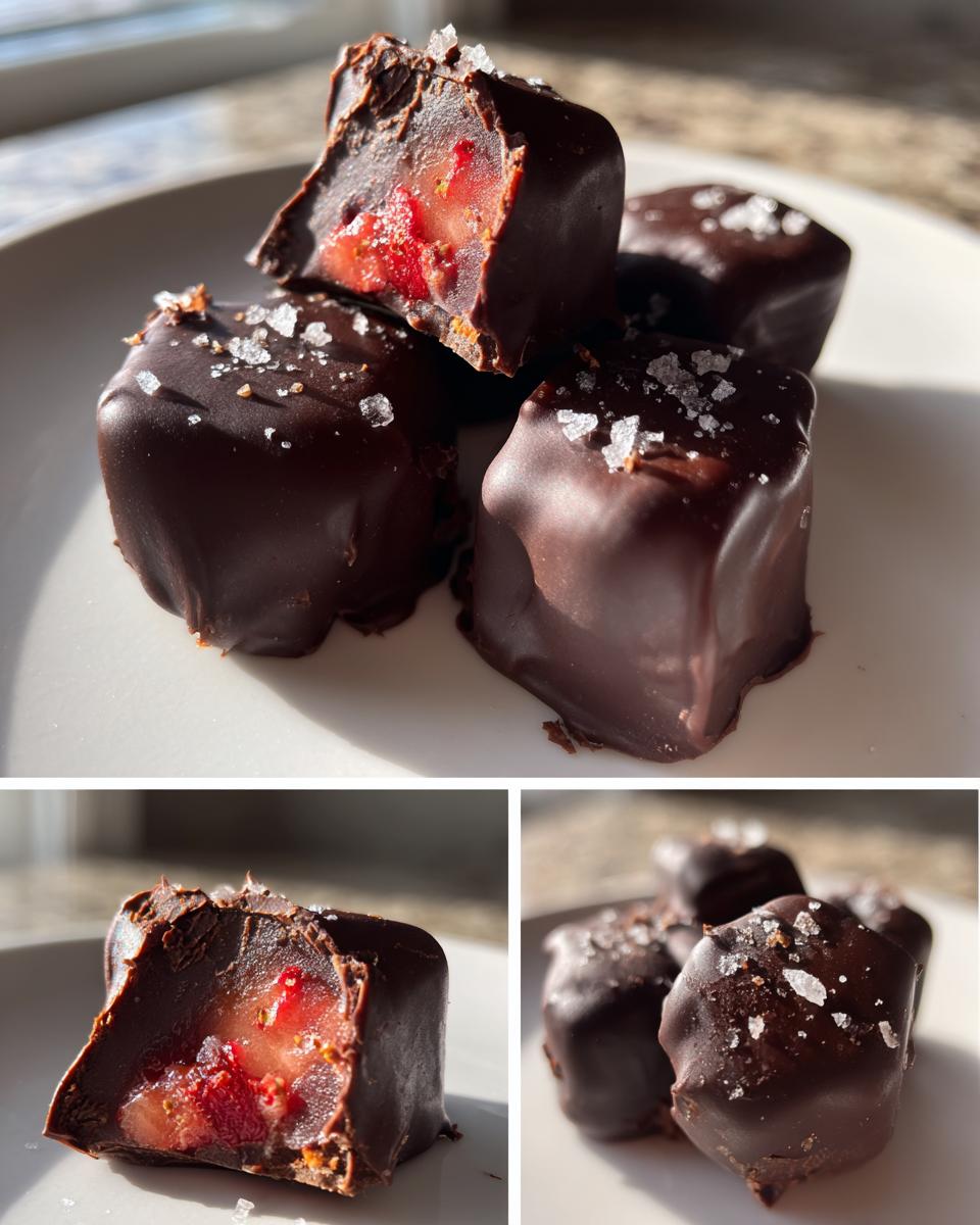 Chocolate Strawberry Frozen Yogurt Bites - detail 2
