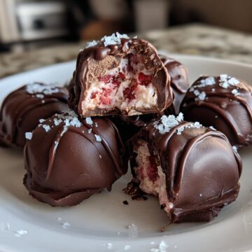 Chocolate Strawberry Frozen Yogurt Bites