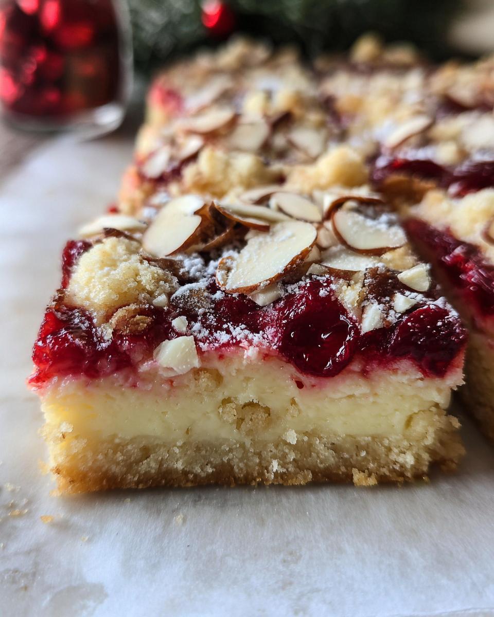 Christmas Cheesecake Bars - detail 1