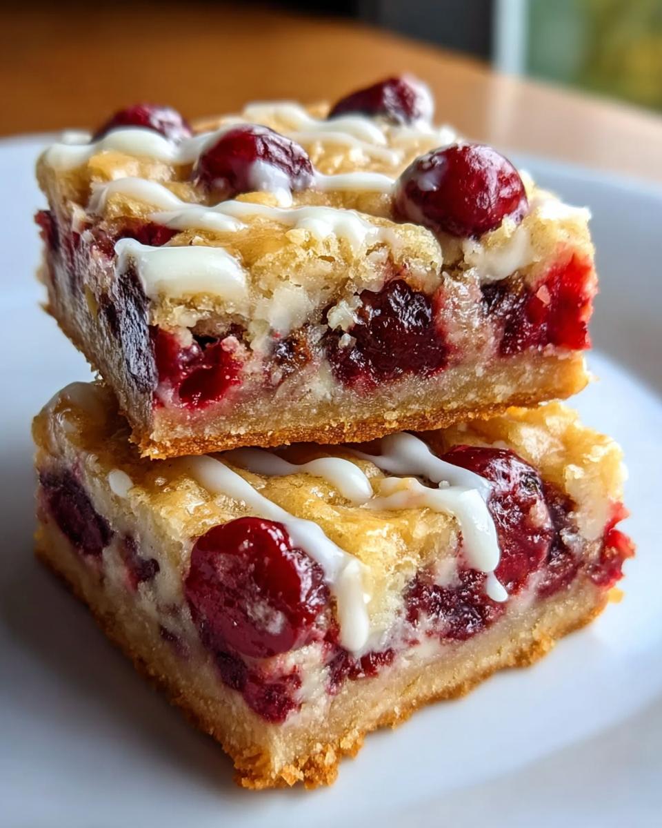 Christmas Cherry Bars - detail 1