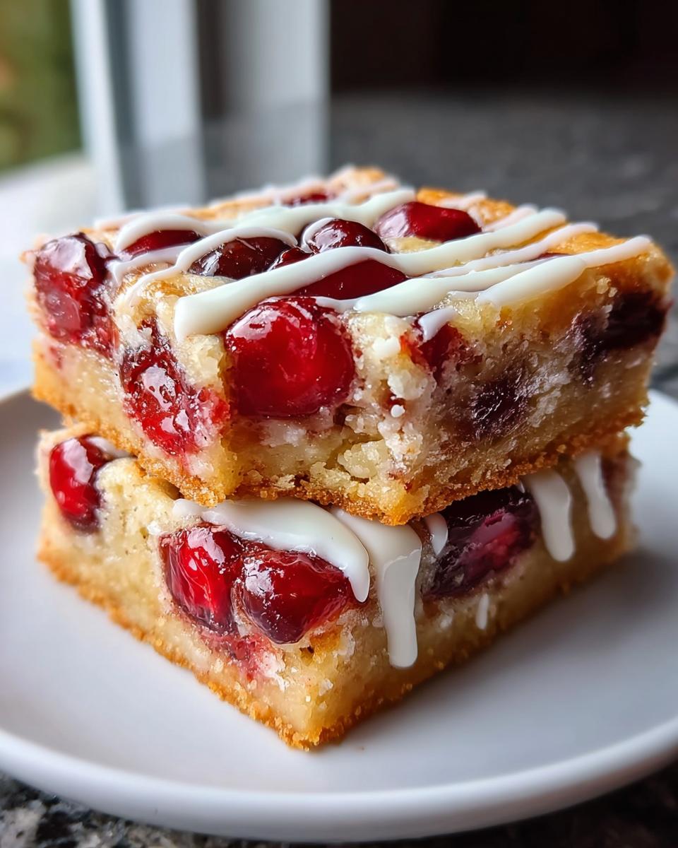 Christmas Cherry Bars - detail 2