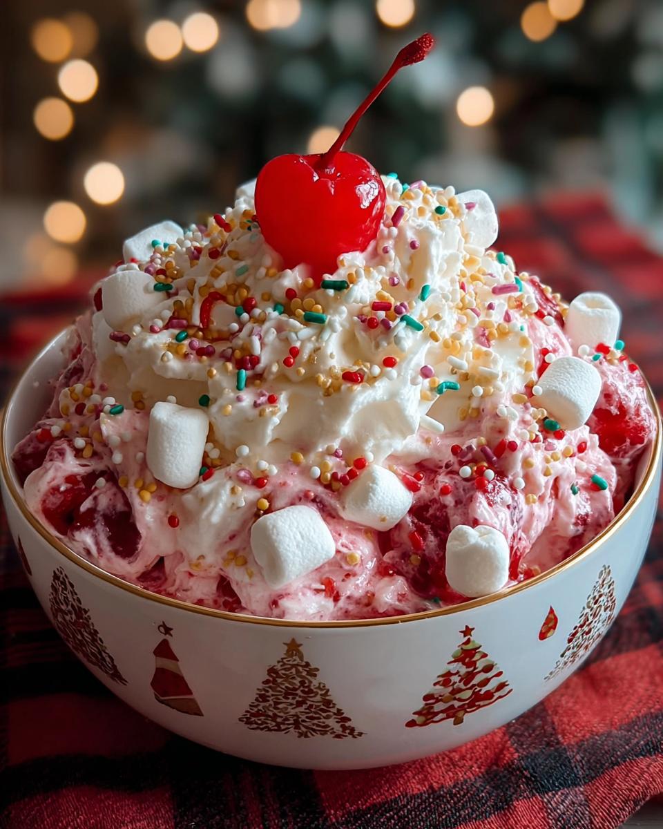 Christmas Cherry Fluff Recipe - detail 1