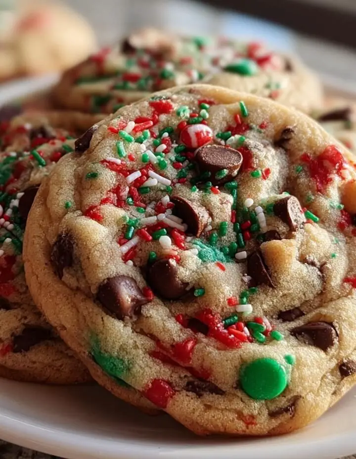 Christmas Chocolate Chip Cookies