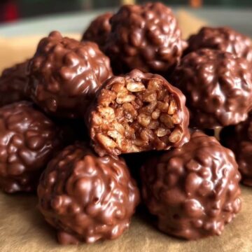 Christmas Chocolate Rice Krispie Balls