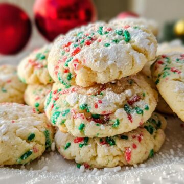 Christmas Gooey Butter Cookies