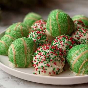 Christmas Tree Cake Truffles