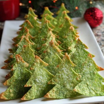 Christmas Tree Tortilla Chips