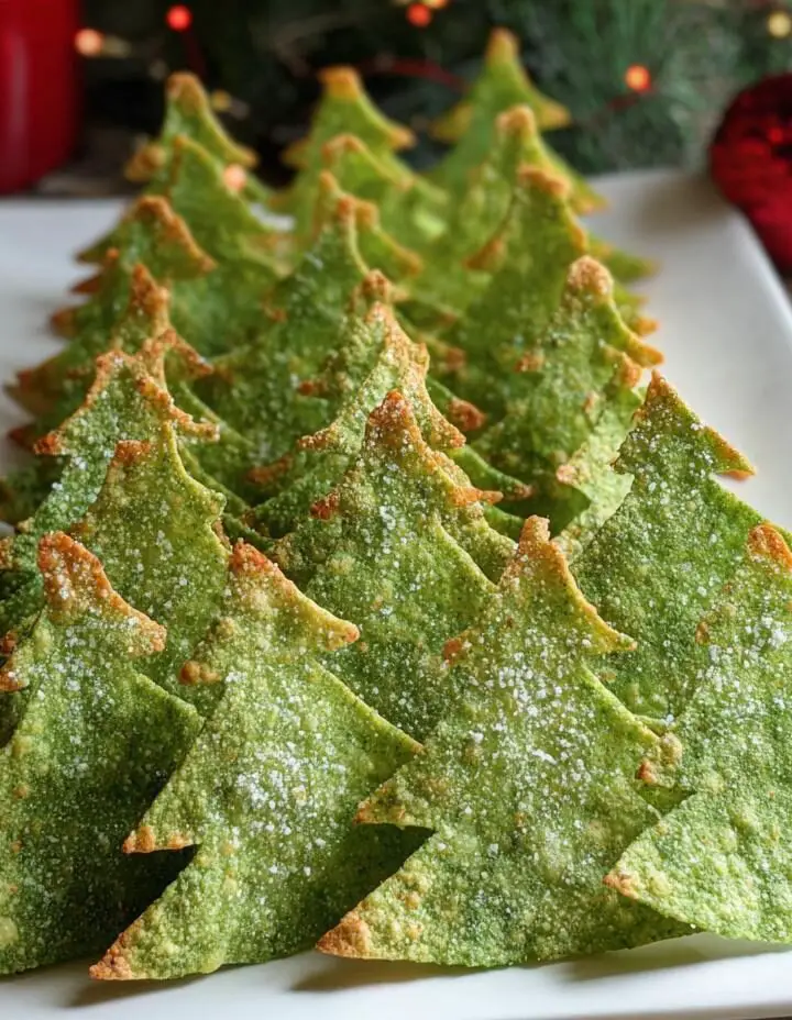 Christmas Tree Tortilla Chips