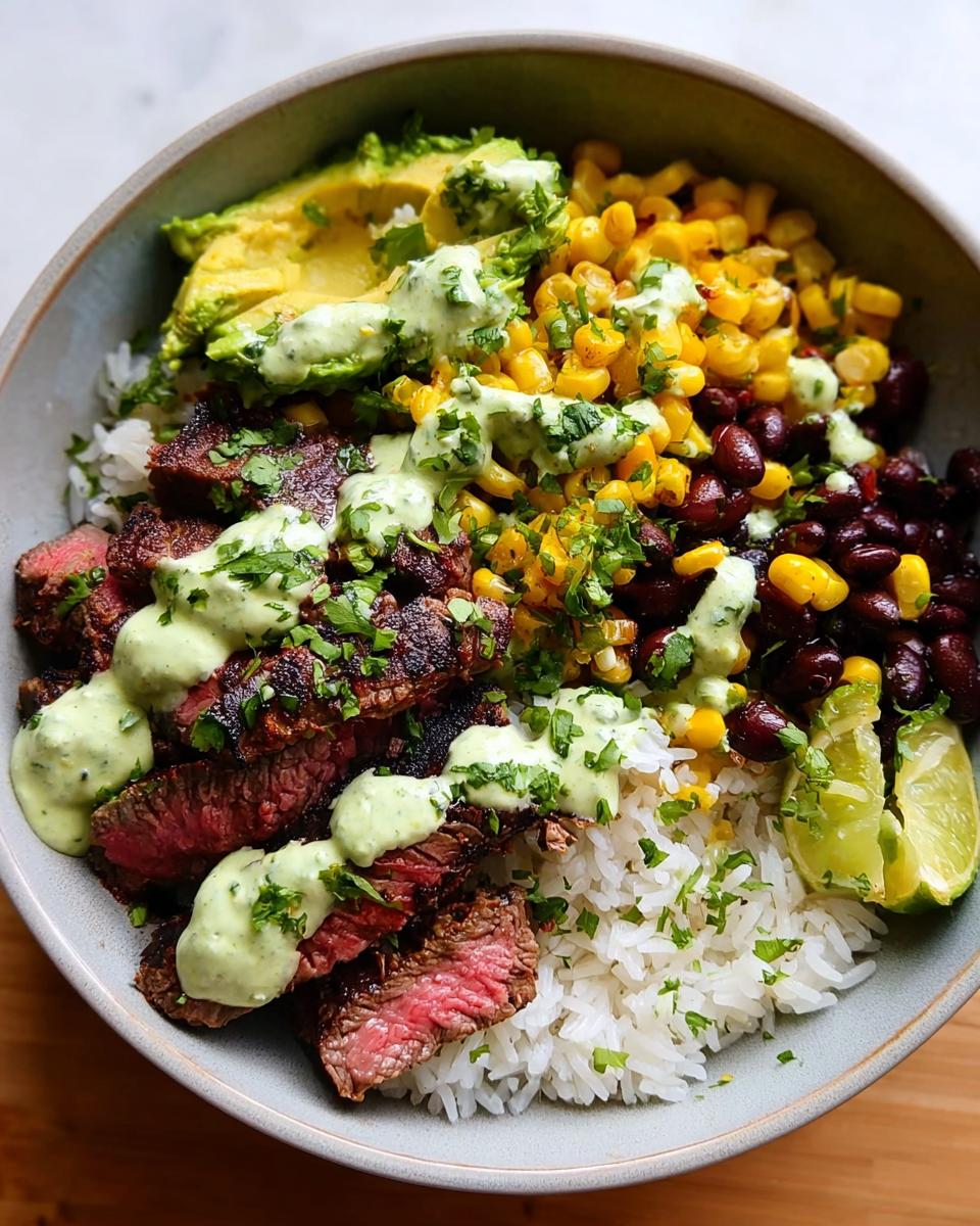 Cilantro Lime Steak and Rice Bowls - detail 2