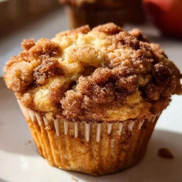 Cinnamon Apple Crumble Muffins