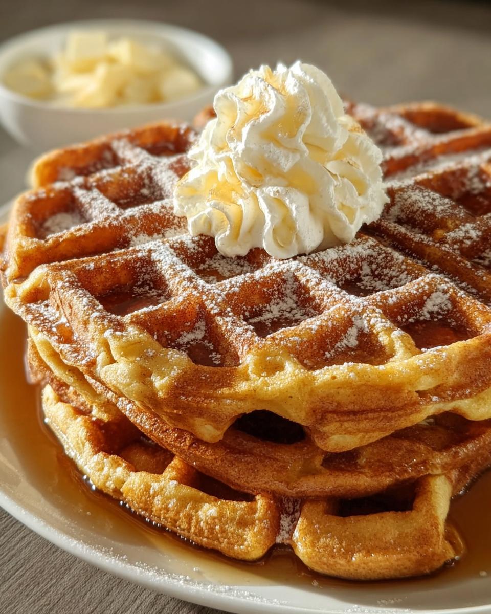 Cinnamon Brown Sugar Waffles - detail 2