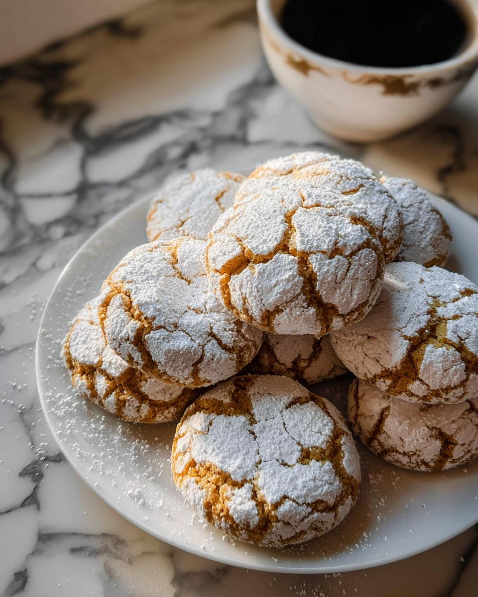 Cinnamon Coffee Crinkles - detail 2