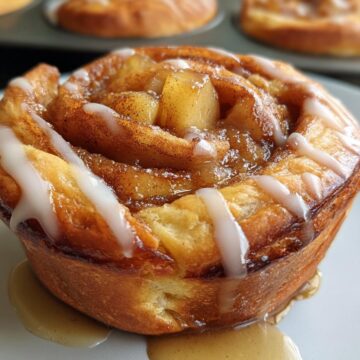 Cinnamon Roll Apple Pies