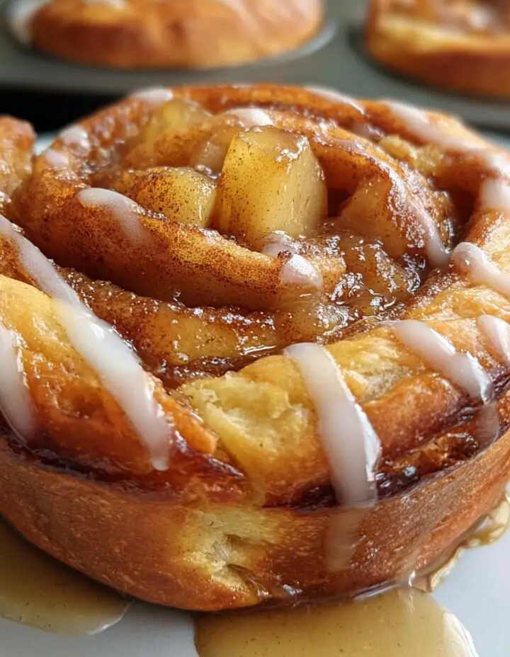Cinnamon Roll Apple Pies