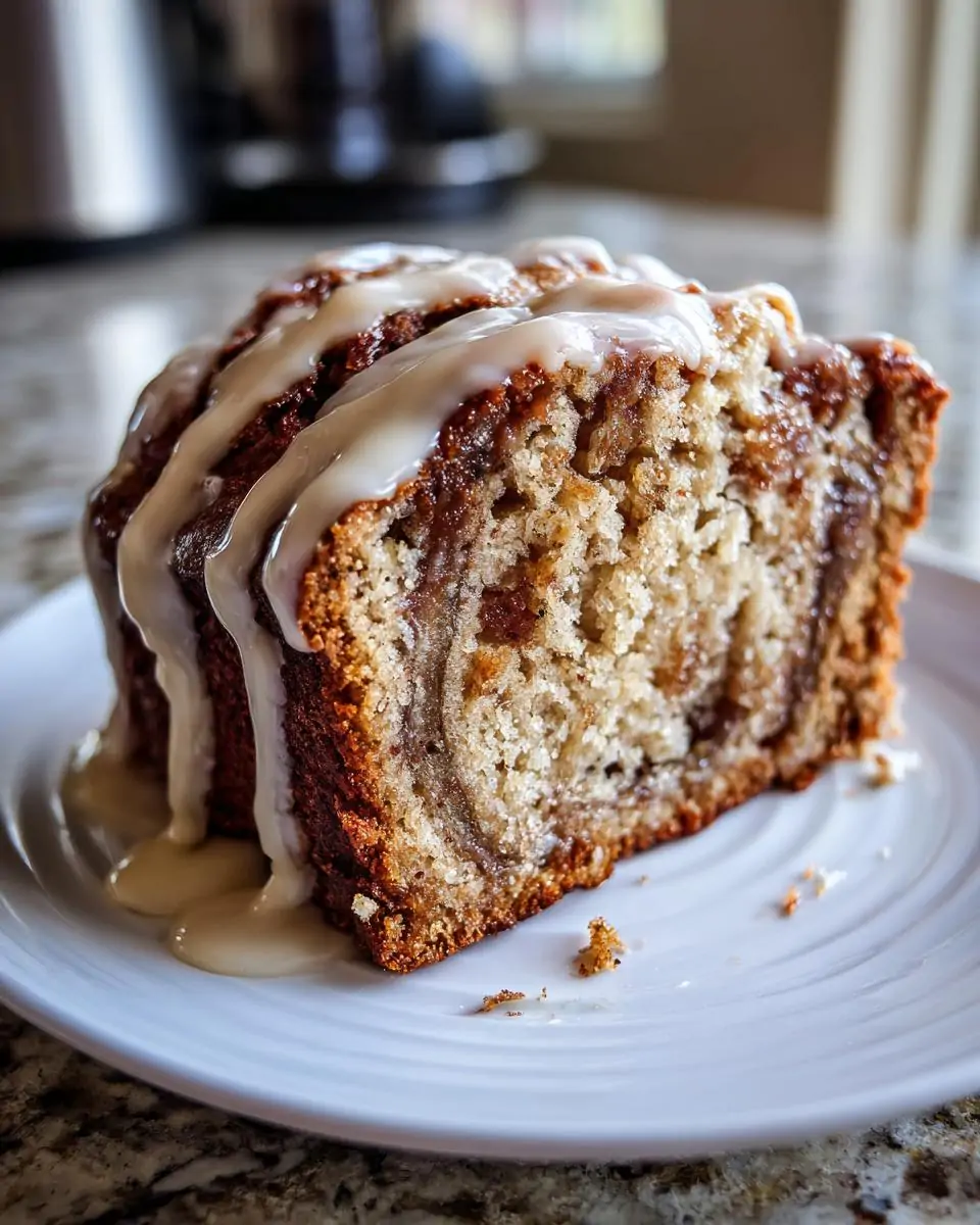Cinnamon Roll Banana Bread - detail 1