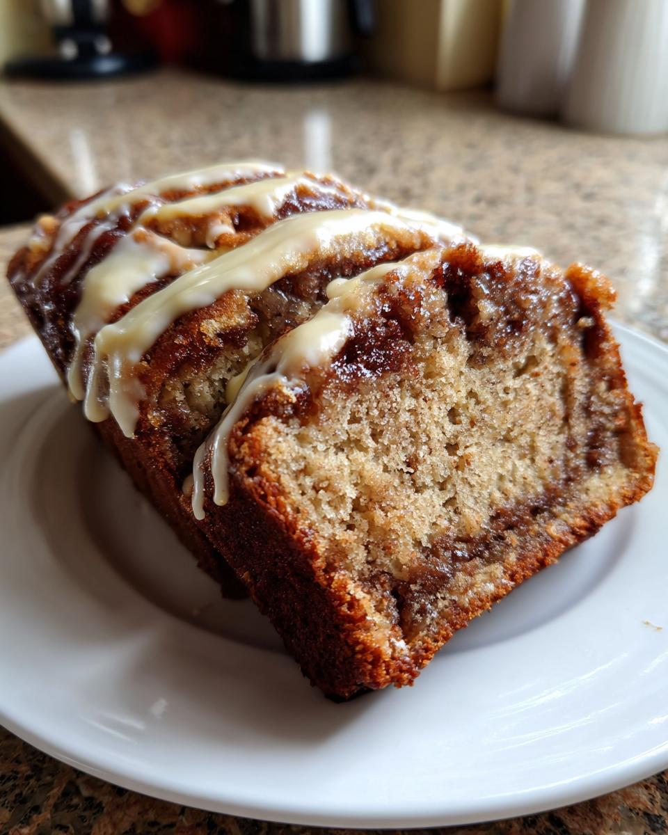 Cinnamon Roll Banana Bread - detail 3