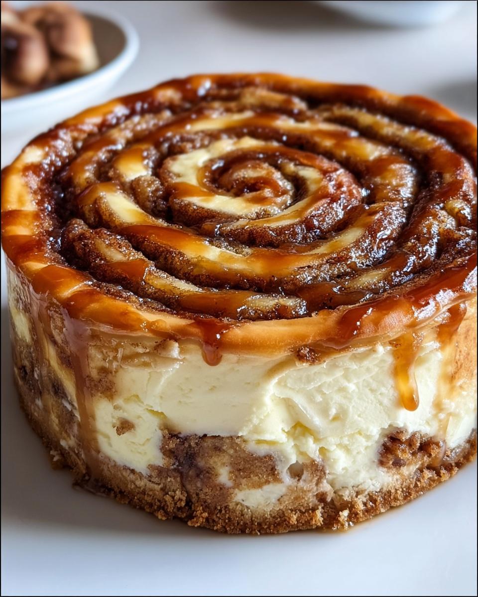 Cinnamon Roll Honeybun Cheesecake - detail 1