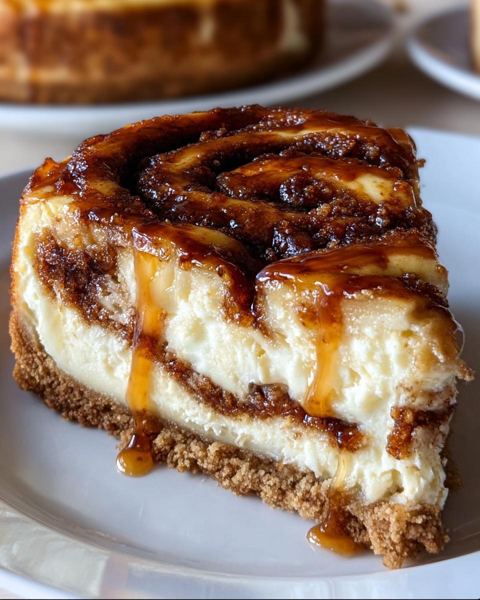 Cinnamon Roll Honeybun Cheesecake - detail 2