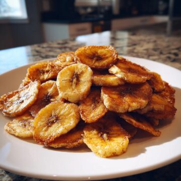 Cinnamon-Sugar Air Fryer Banana Chips