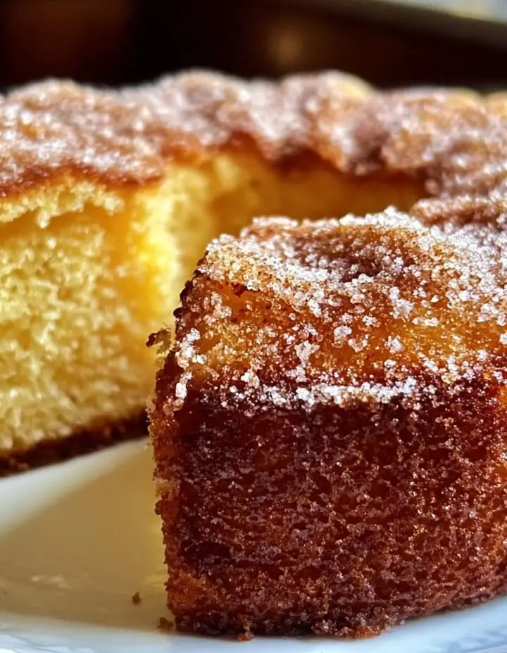 Cinnamon Sugar Yellow Cake