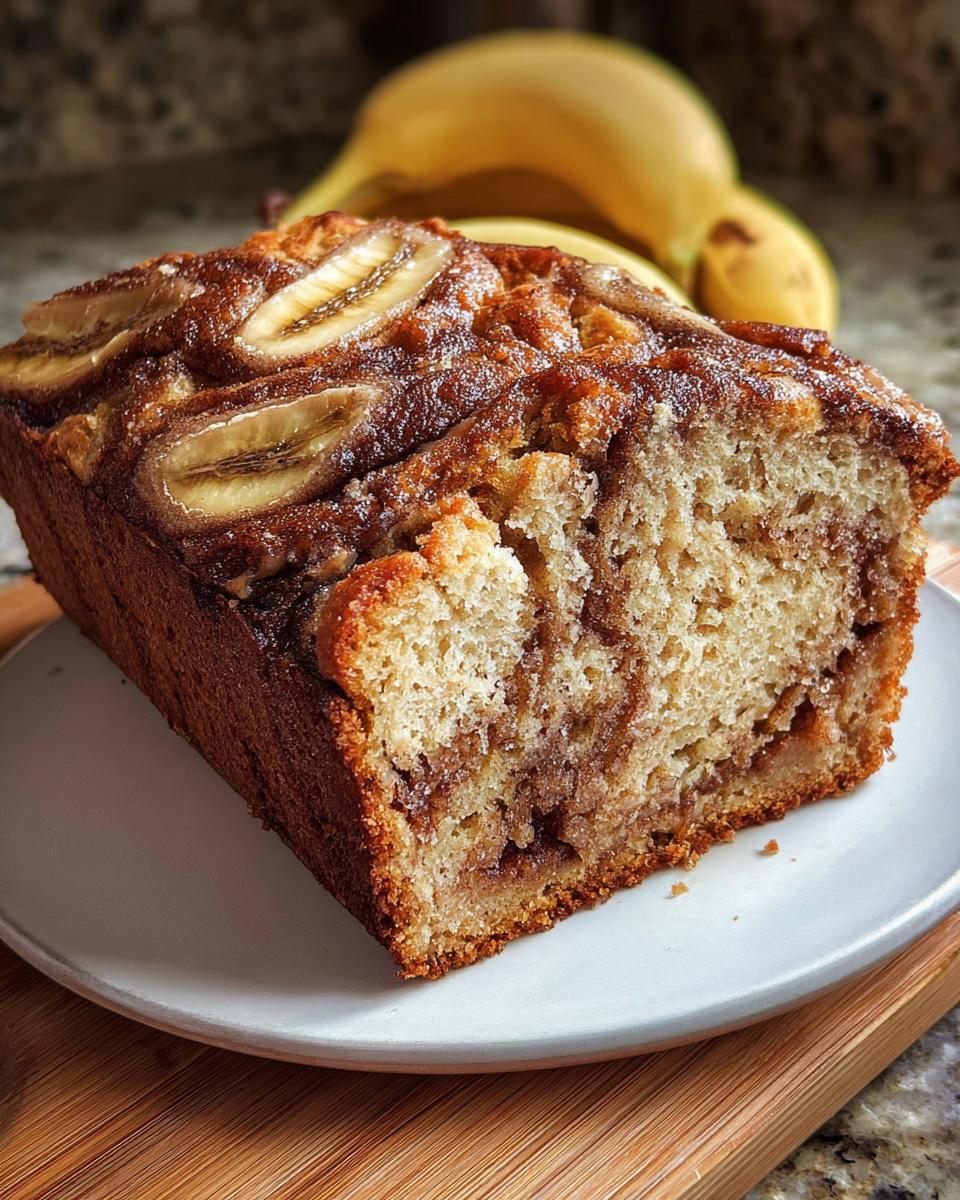 Cinnamon Swirl Banana Bread - detail 2