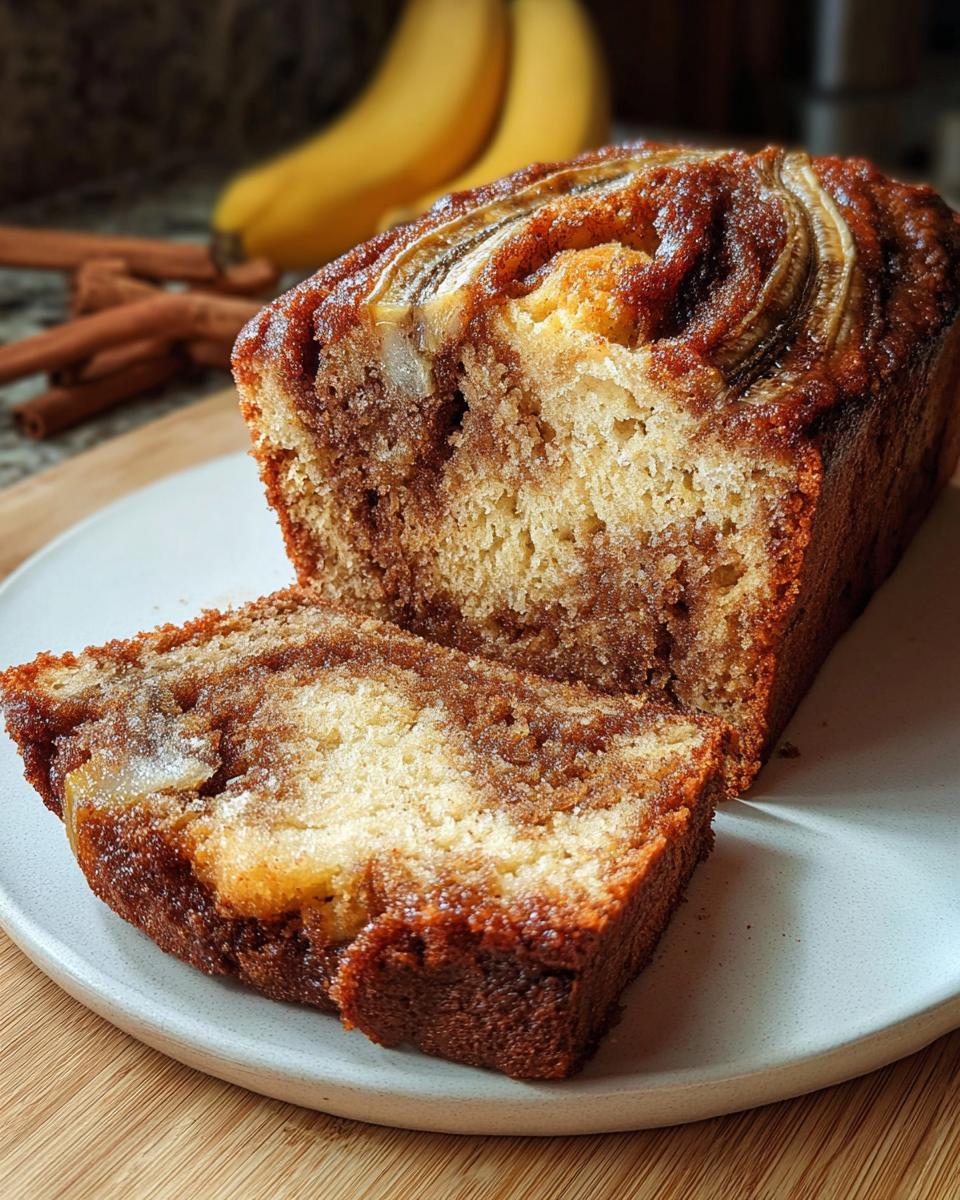 Cinnamon Swirl Banana Bread - detail 3