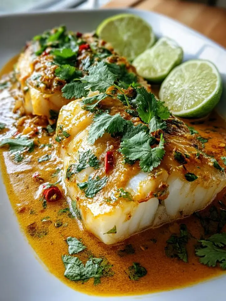 Coconut Curry Baked Cod