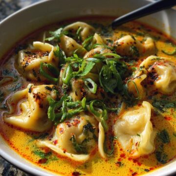 Coconut Curry Soup with Dumplings