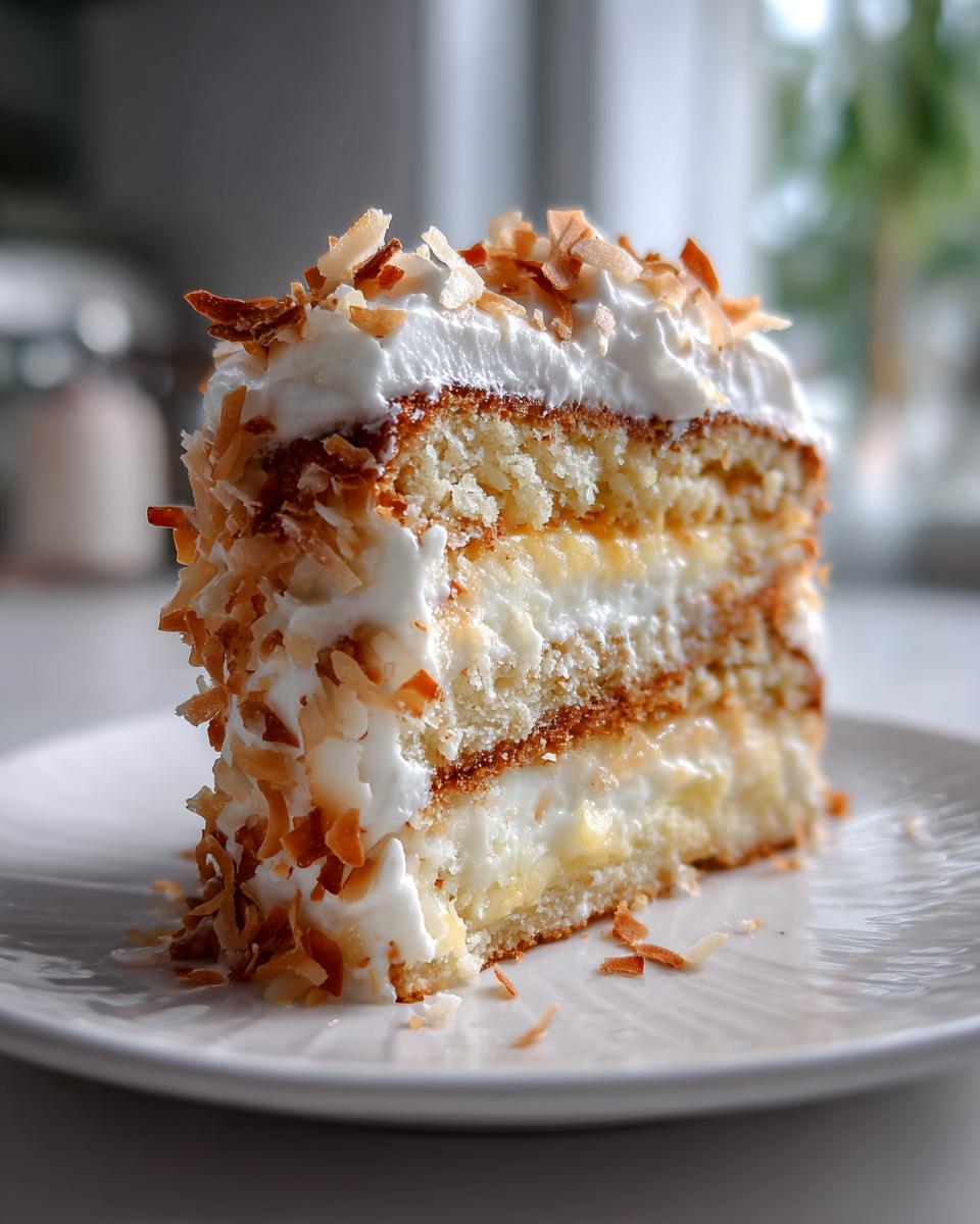 Coconut Custard Cake - detail 3