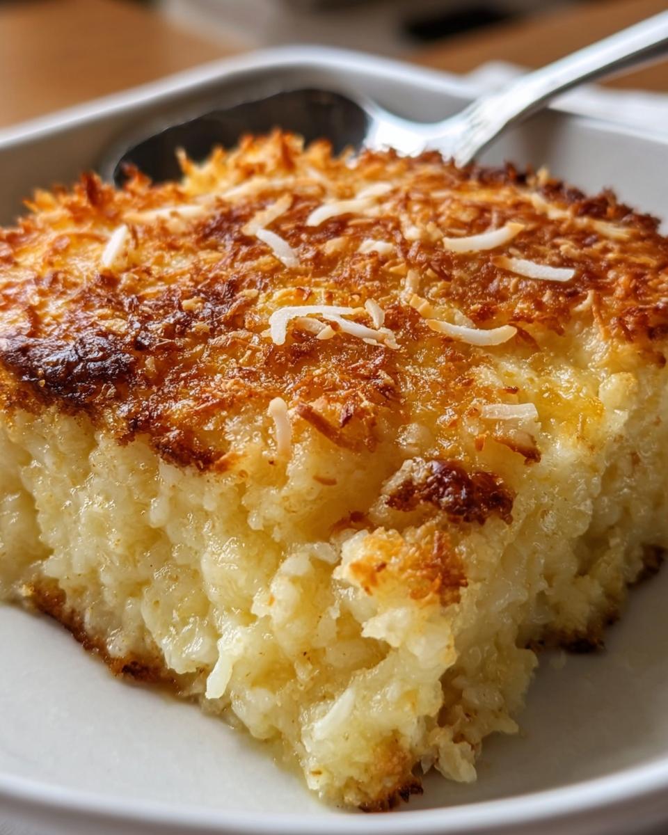 Coconut Custard Dump Cake - detail 1