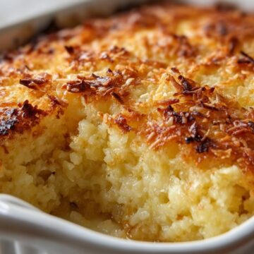 Coconut Custard Dump Cake