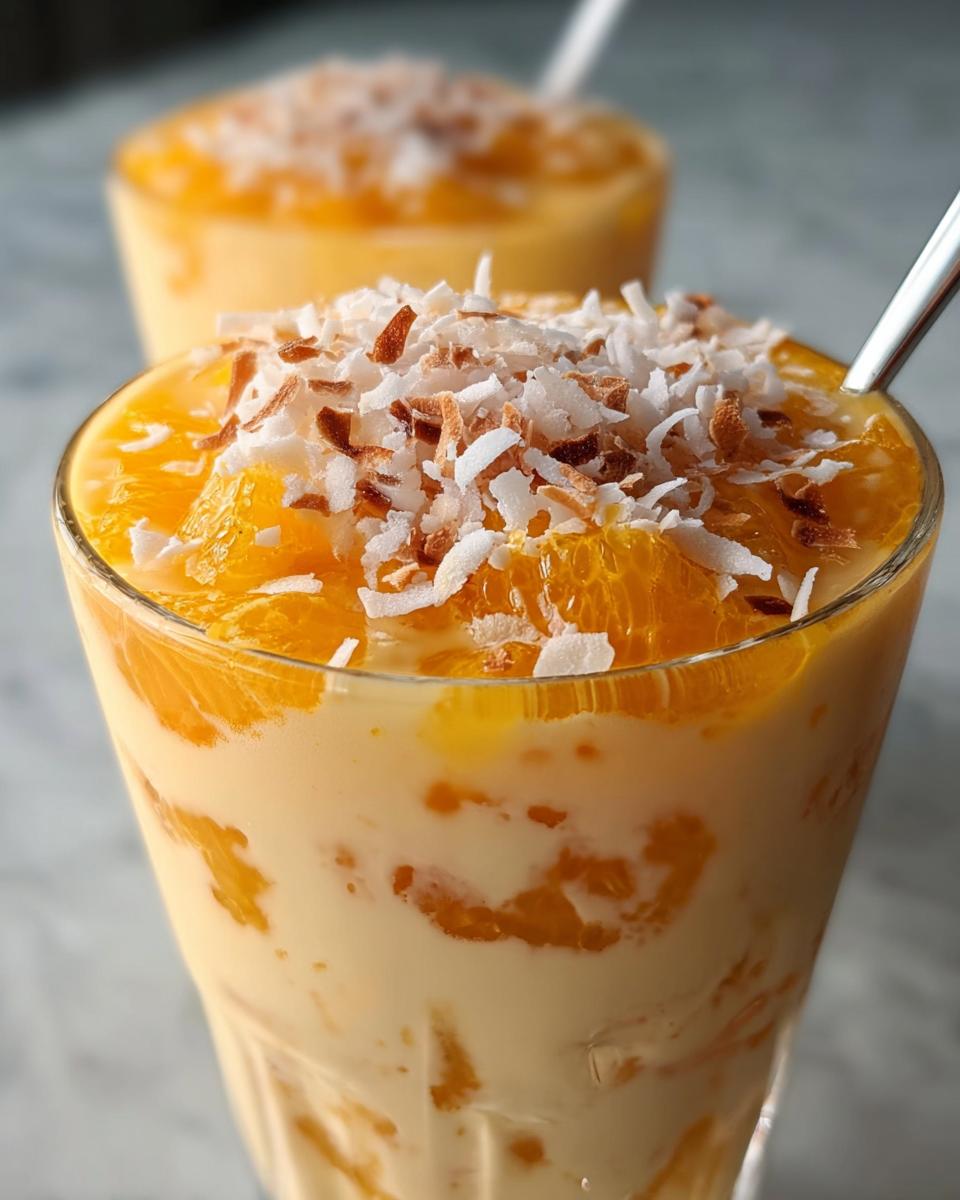 Coconut Orange Glow – Easy Creamy Citrus Dessert - detail 1