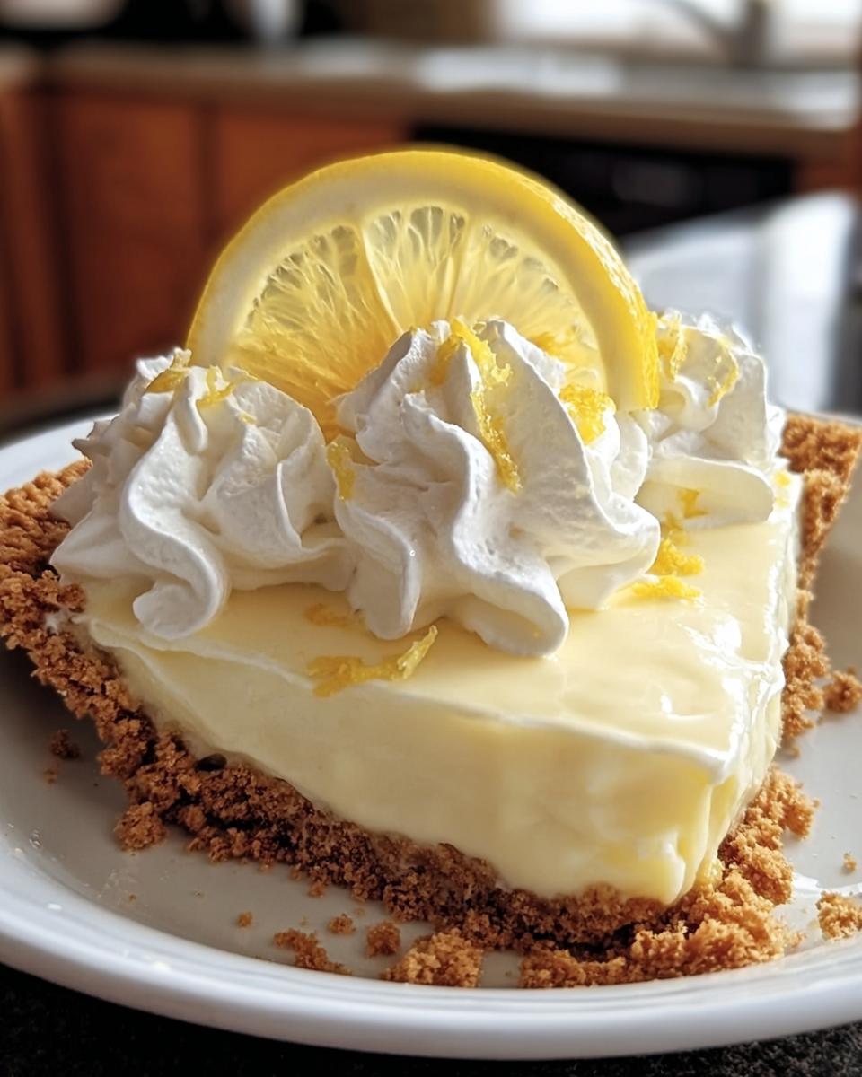 Condensed Milk Lemon Pie - detail 1