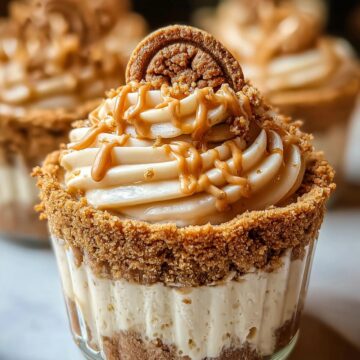 Cookie Butter Cheesecake Cups