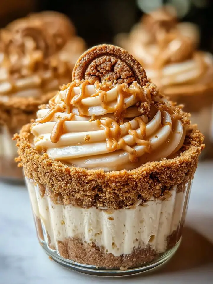 Cookie Butter Cheesecake Cups