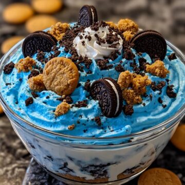 Cookie Monster Fluff Dessert