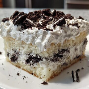 Cookies and Cream Poke Cake