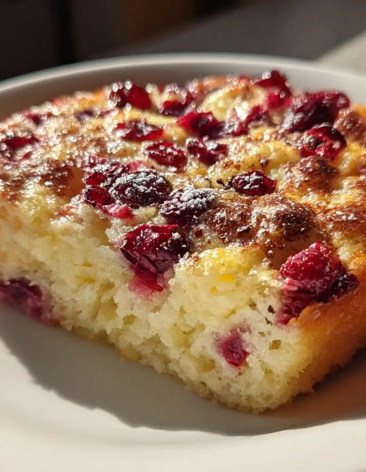 Cottage Cheese Cranberry Orange Breakfast Bake