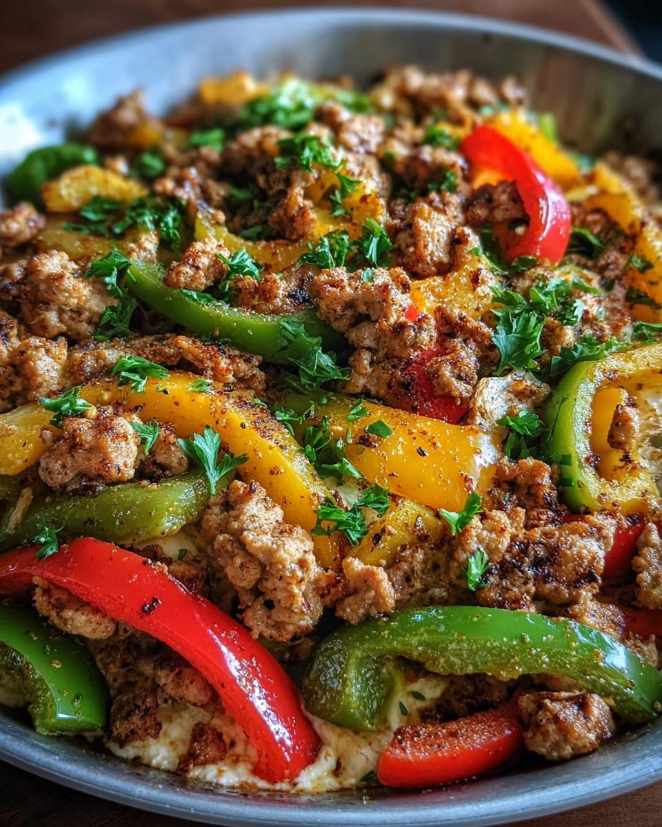Cottage Cheese Turkey Pepper Skillet - detail 2