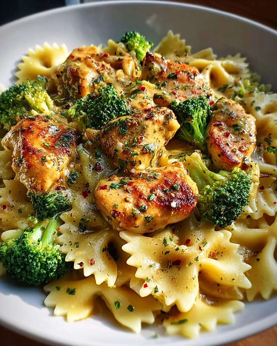 Cowboy Butter Lemon Bowtie Chicken with Broccoli - detail 1