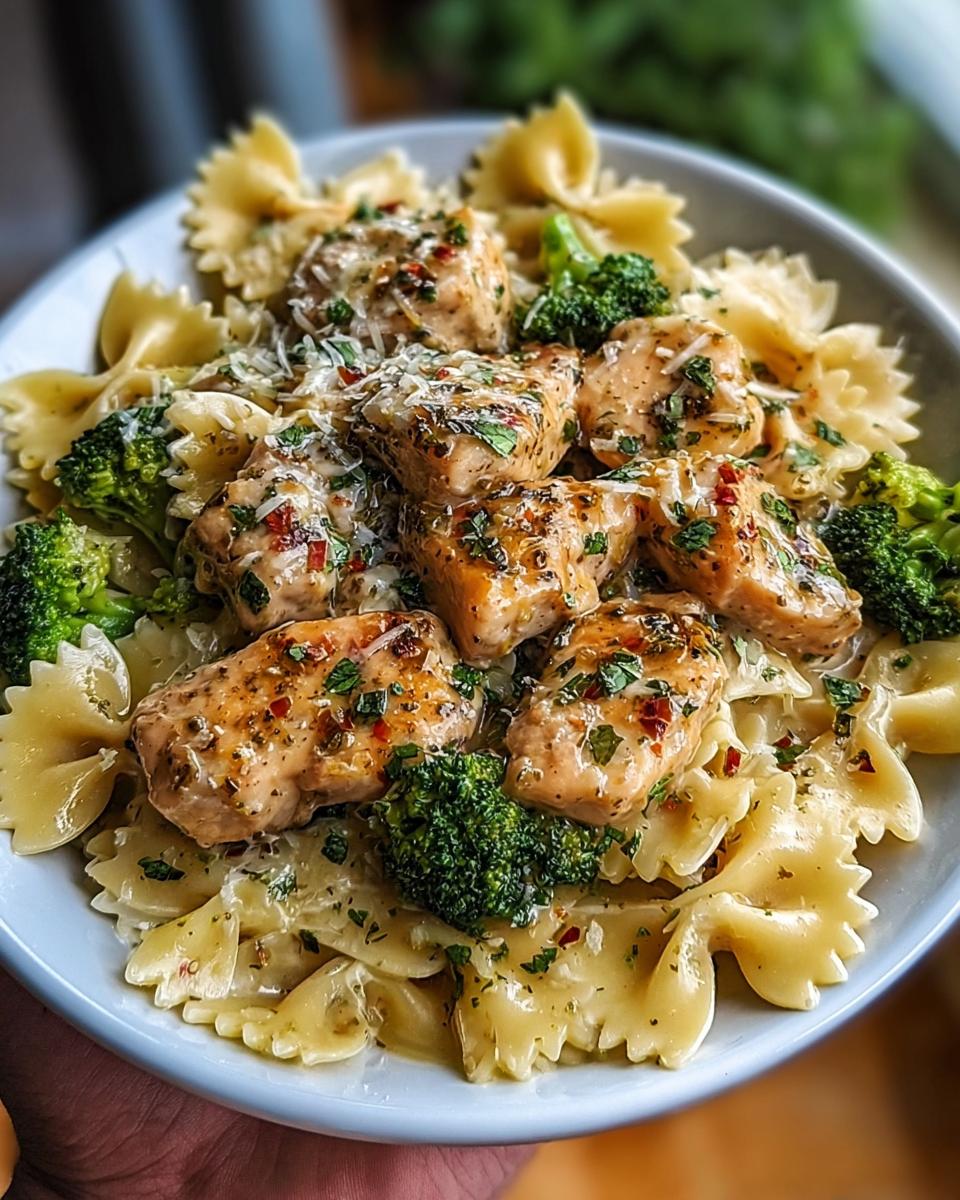 Cowboy Butter Lemon Bowtie Chicken with Broccoli - detail 1